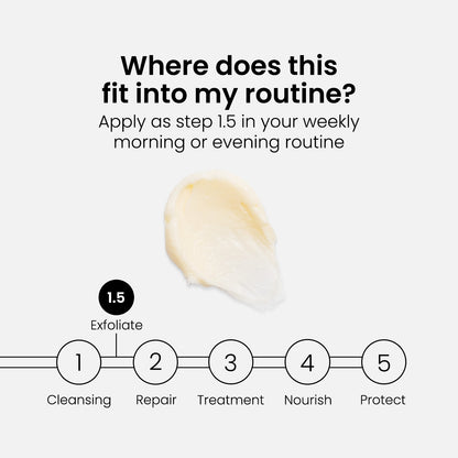 Exfoliante facial reafirmante