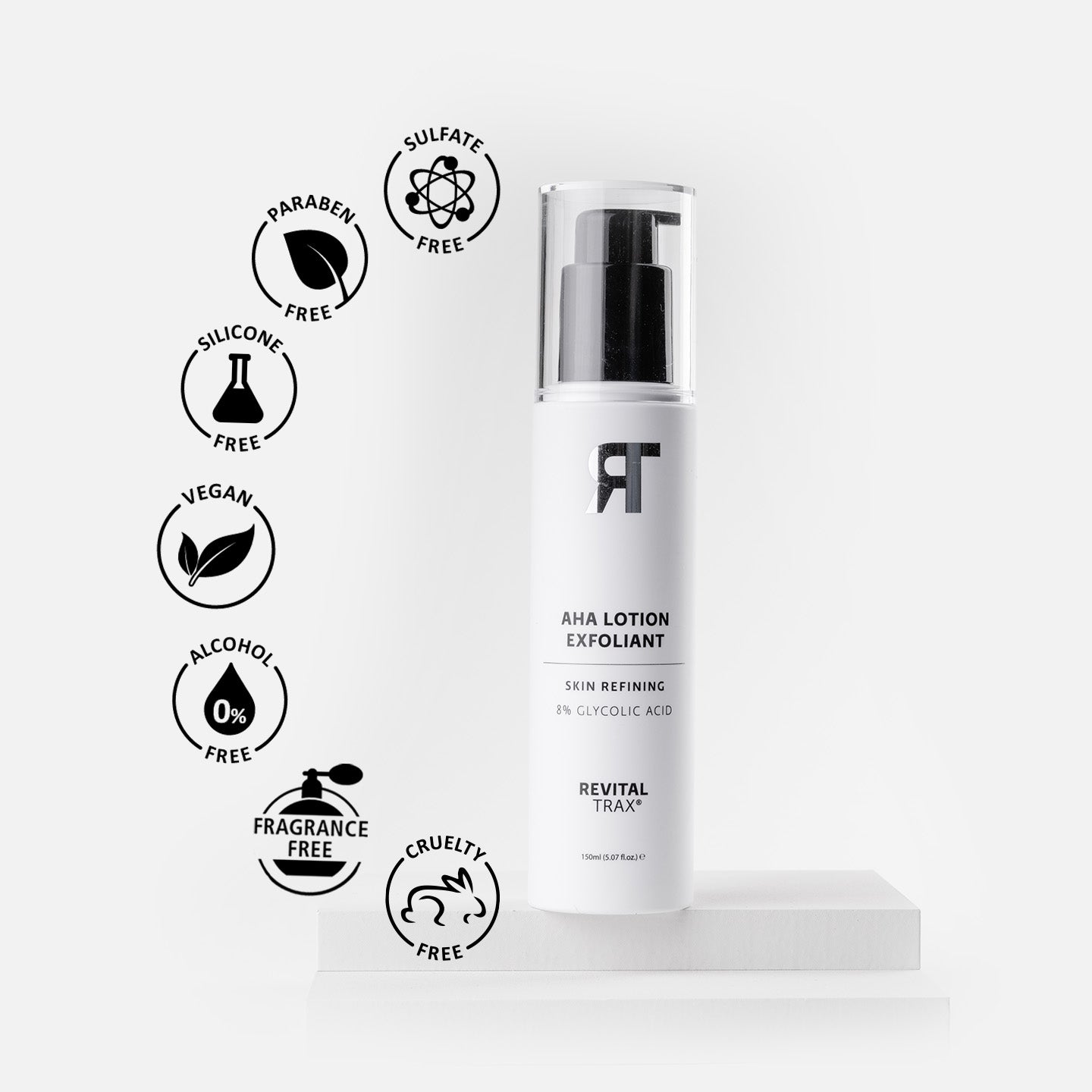 Loción exfoliante con 8% de AHA