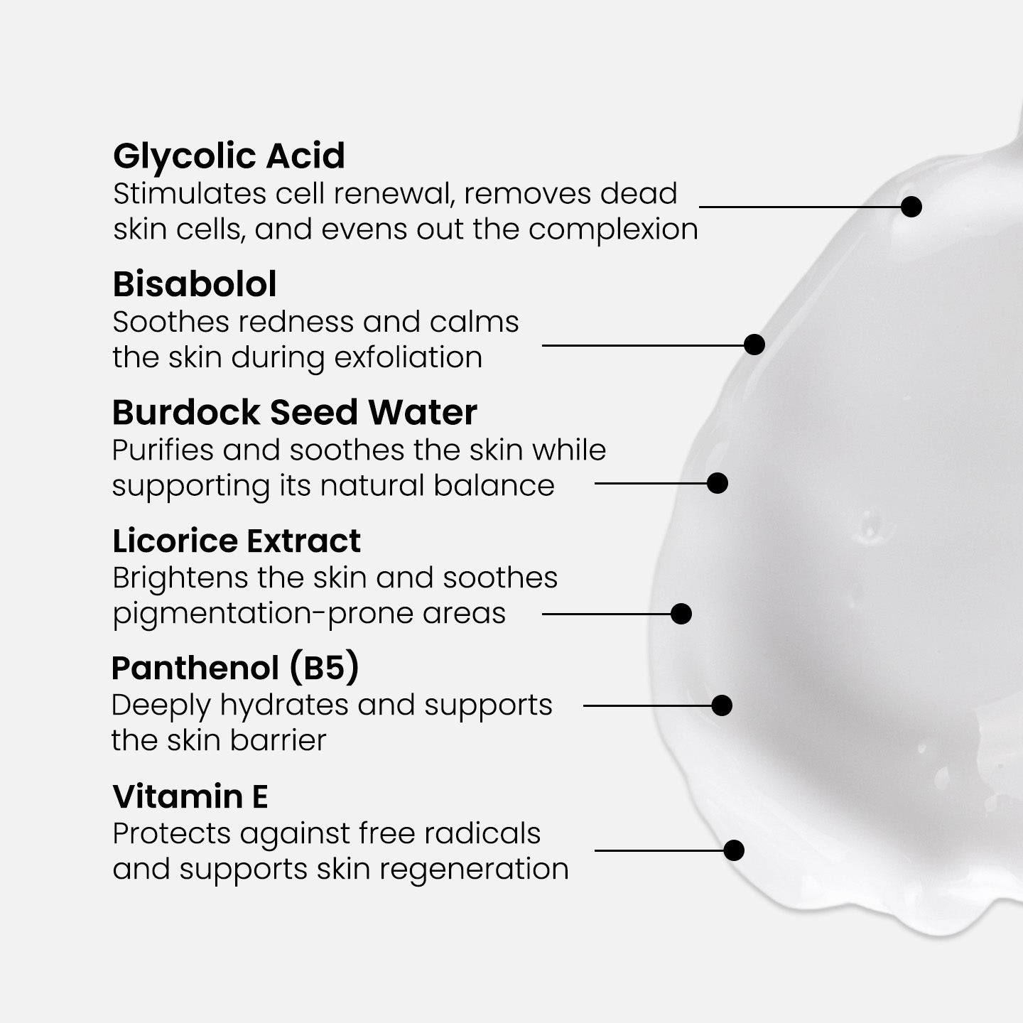 Loción exfoliante con 8% de AHA