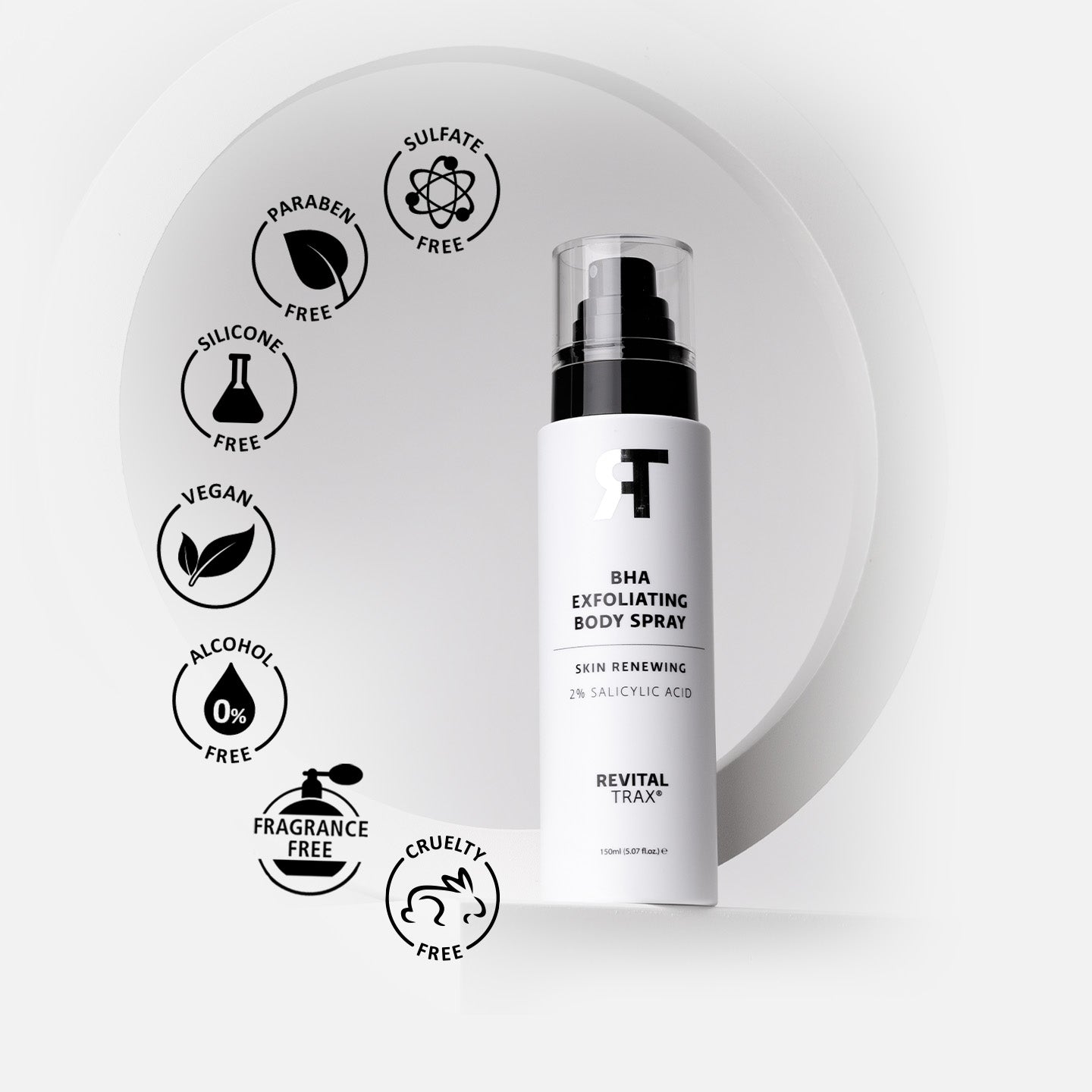 Spray corporal exfoliante con 2% BHA