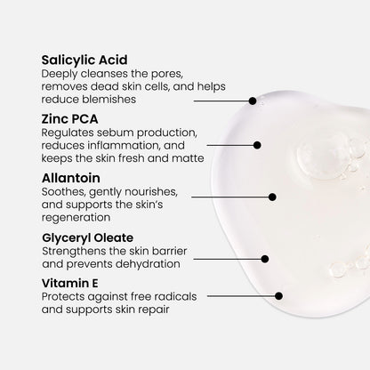 Limpiador exfoliante con 2% de BHA