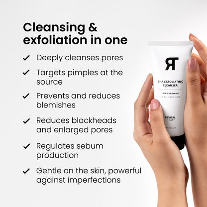 Limpiador exfoliante con 2% de BHA