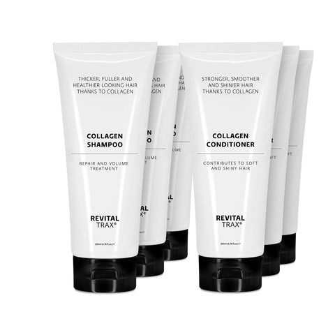 Collagen Hair Care Bundle - 3 Shampoo & 3 Conditioner