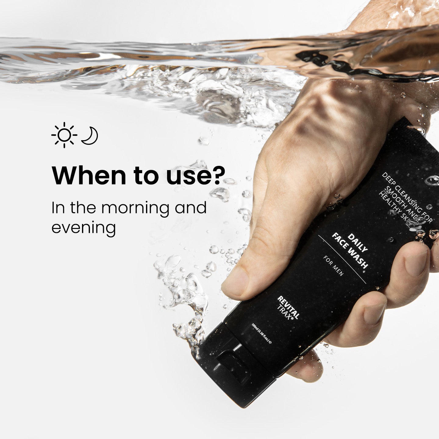 Lavado facial diario para hombres