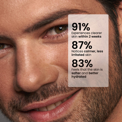 Lavado facial diario para hombres