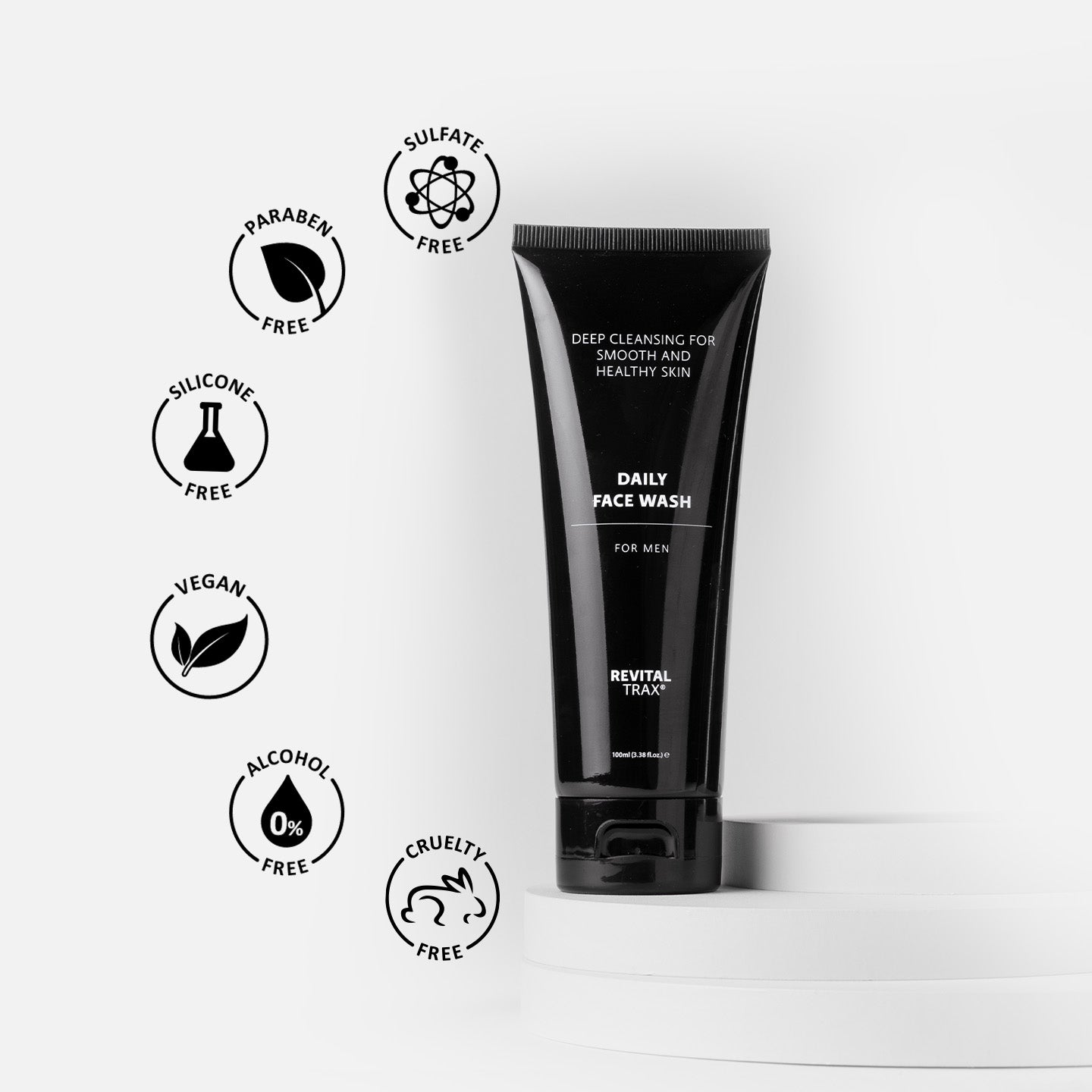 Lavado facial diario para hombres