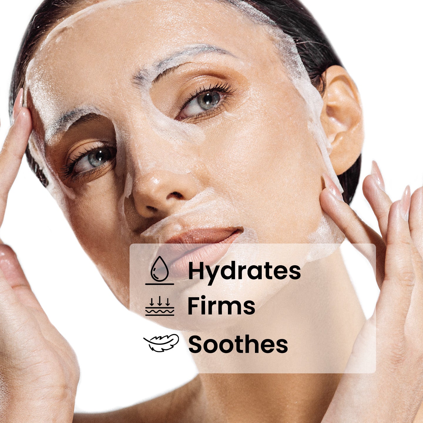 Mascarillas de hoja de ácido hialurónico