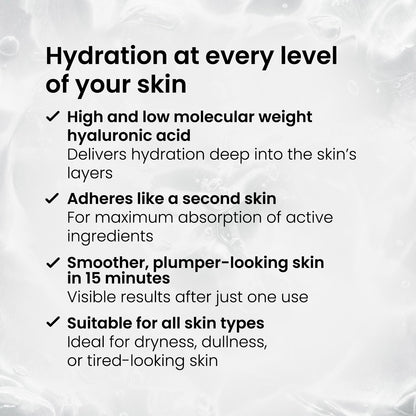 Mascarillas de hoja de ácido hialurónico