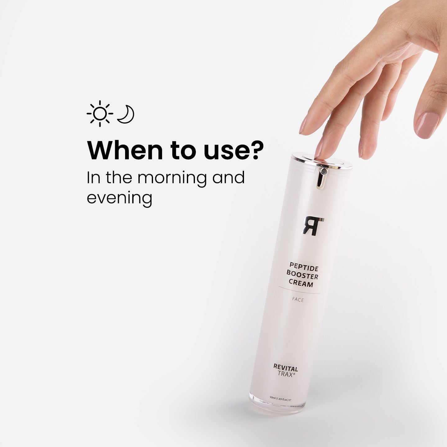 Crema facial potenciadora de péptidos