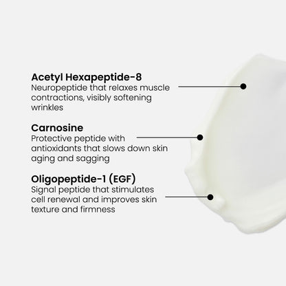 Crema facial potenciadora de péptidos