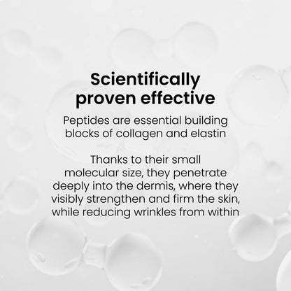 Crema facial potenciadora de péptidos