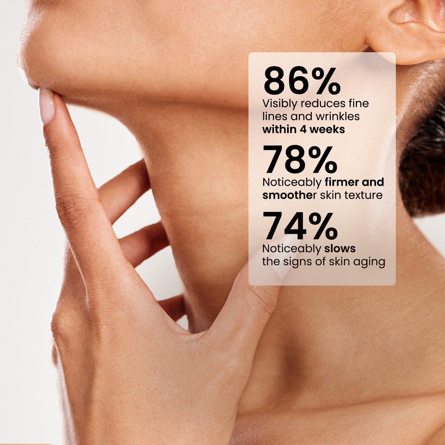 Crema reafirmante de péptidos para cuello y escote