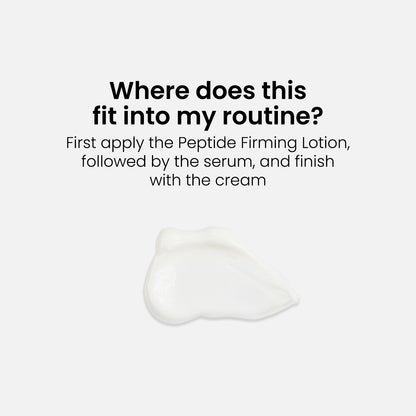 Crema reafirmante de péptidos para cuello y escote