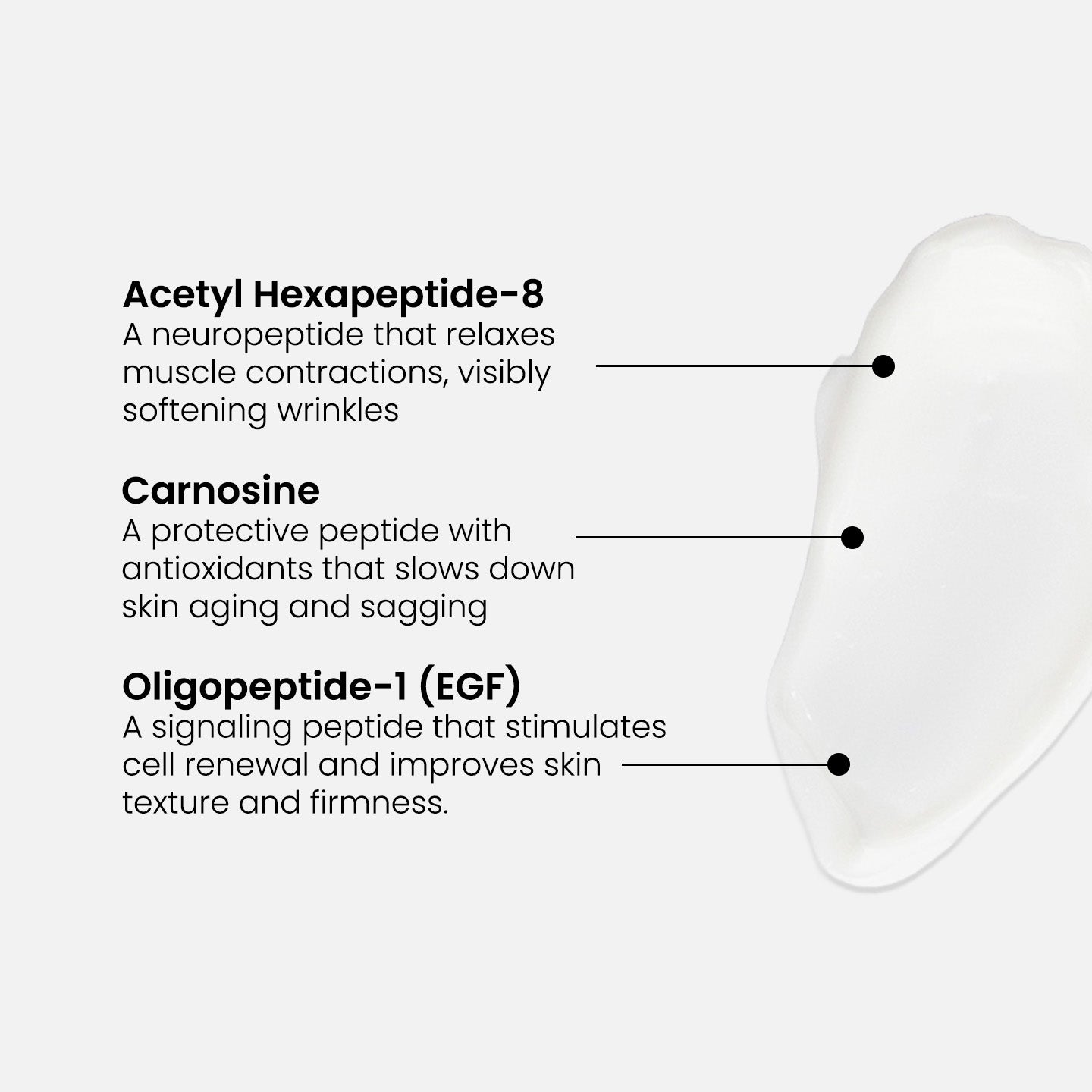 Crema reafirmante de péptidos para cuello y escote