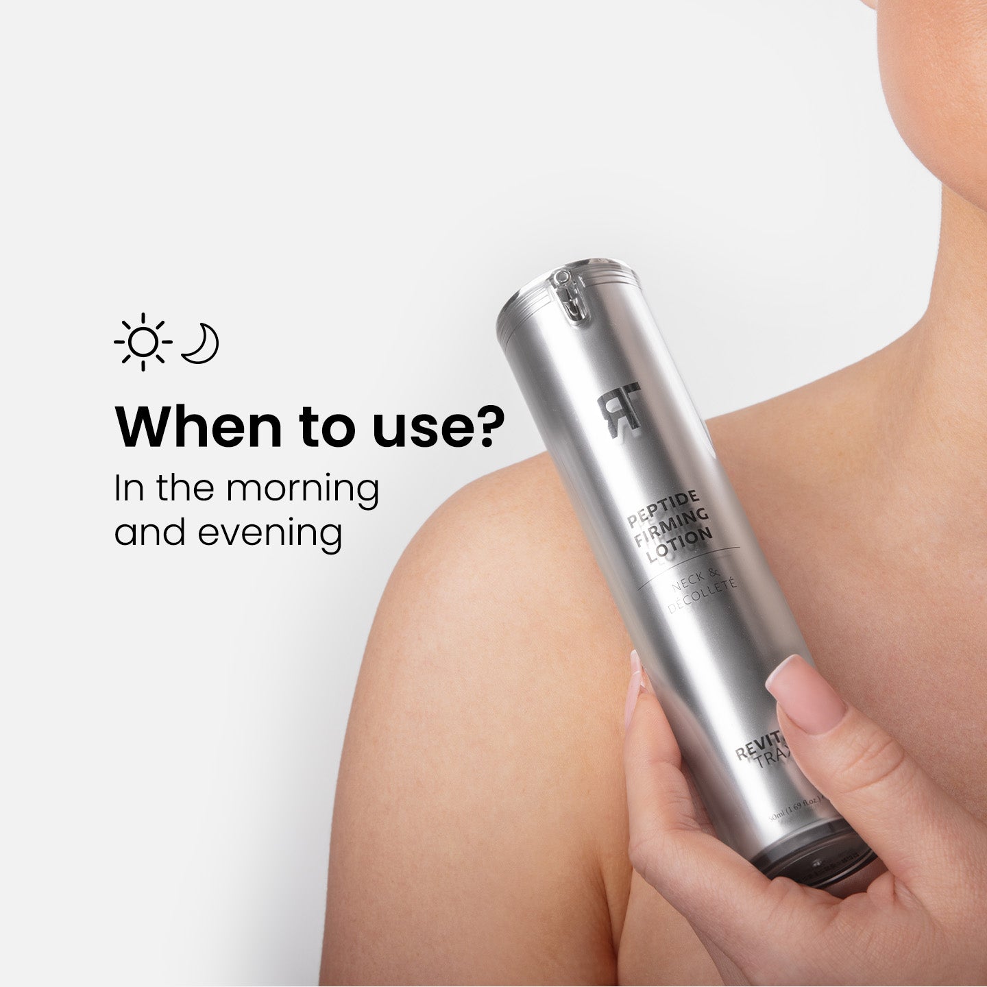 Loción reafirmante para cuello y escote con péptidos