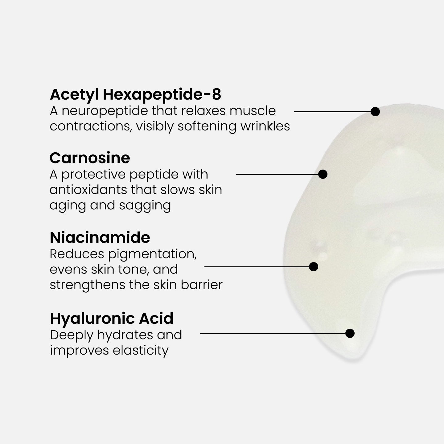 Sérum reafirmante de péptidos para cuello y escote