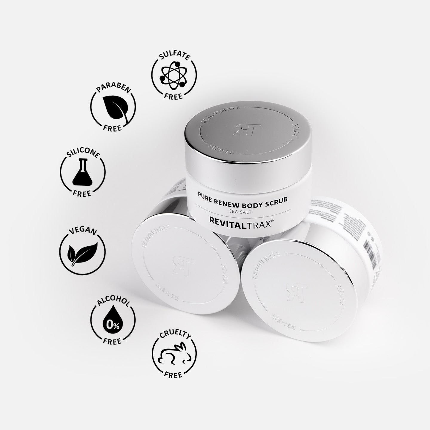 Exfoliante corporal de sal marina Pure Renew