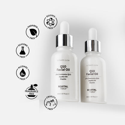 Aceite facial Ultimate Glow con 2% de Q10