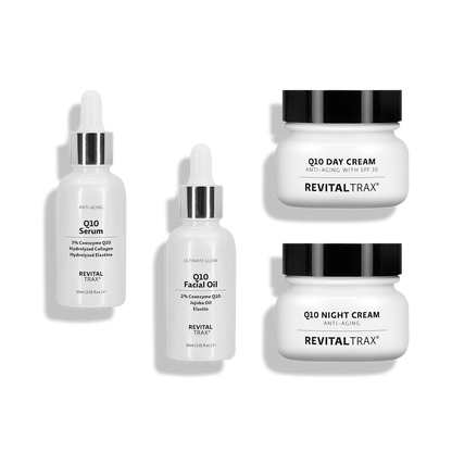 Paquete Q10: Aceite + Suero + Crema de Día y Noche