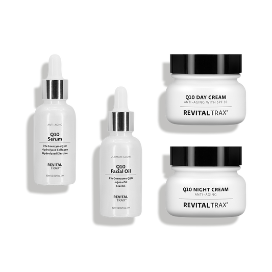 Paquete Q10: Aceite + Suero + Crema de Día y Noche
