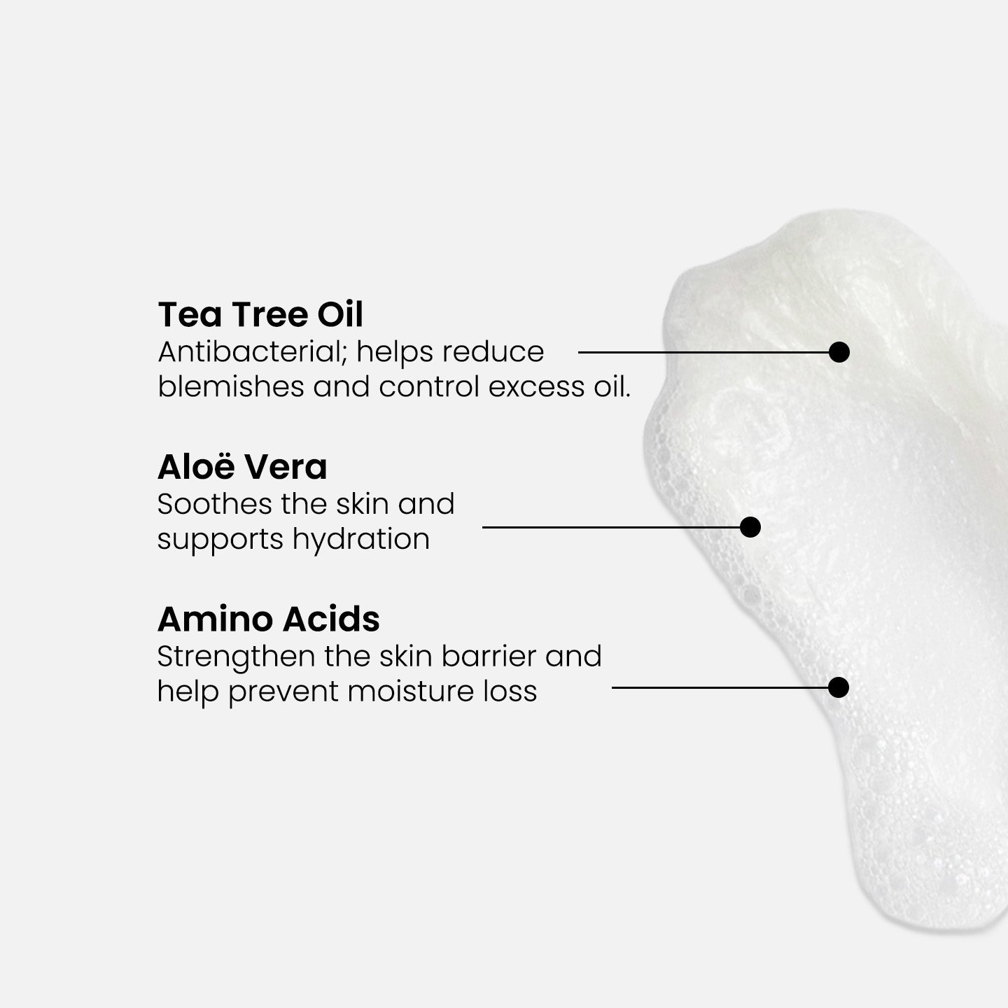 Limpiador de piel con aceite de árbol de té