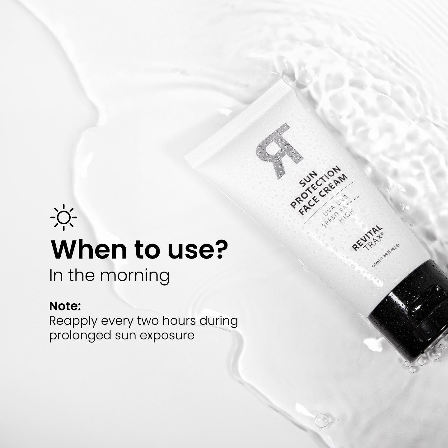 Crema facial con protección solar SPF 50