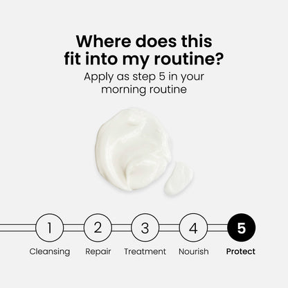 Crema facial con protección solar SPF 50