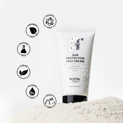 Crema facial con protección solar SPF 50